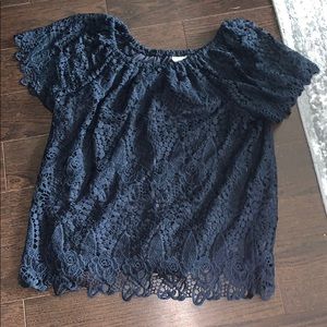 Blue Lace Top.  Never Worn.